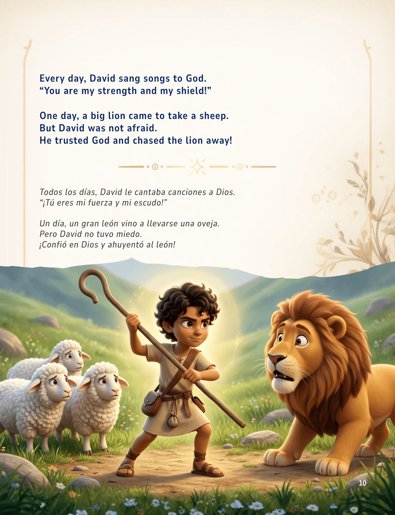 Page 10 from David Learns About Courage